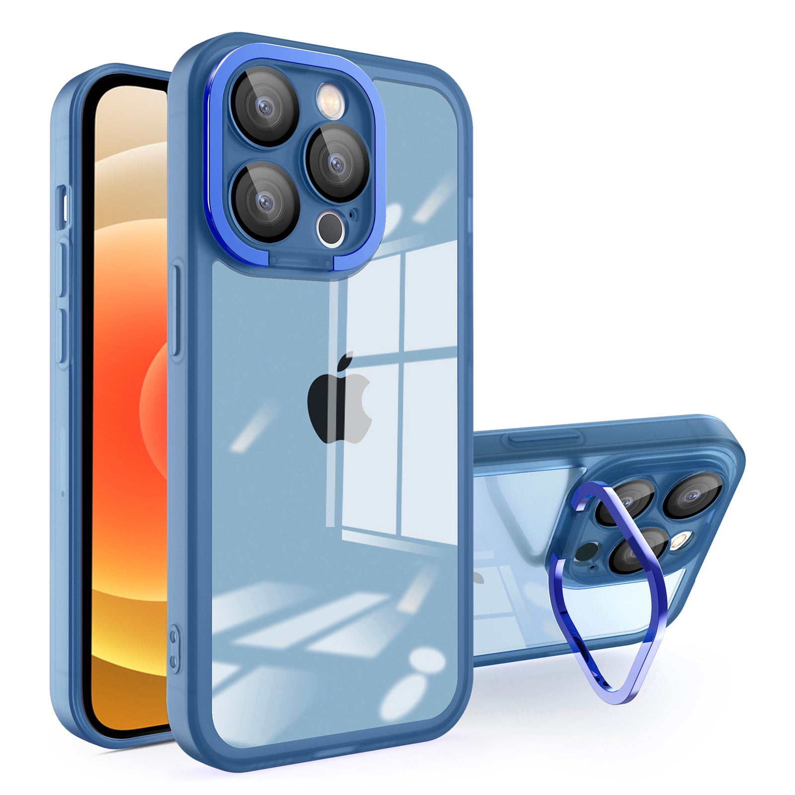 Til iPhone 12 Pro 6,1 tommer galvanisering PC Støttebetræk Matt TPU telefoncover med linsebeskytter Til iPhone 12 Pro 6,1 tommer galvanisering PC Støttebetræk Matt TPU telefoncover med linsebeskytter